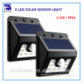 PIR motion actived solar sensor light with waterproof grade IP65